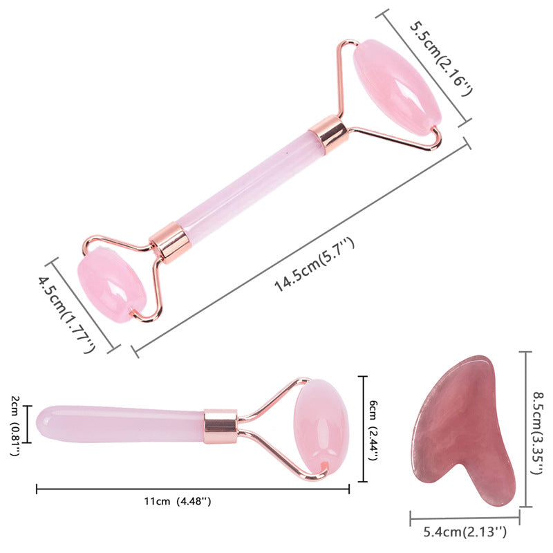 Escultor Facial: Rose Quartz Gua Sha