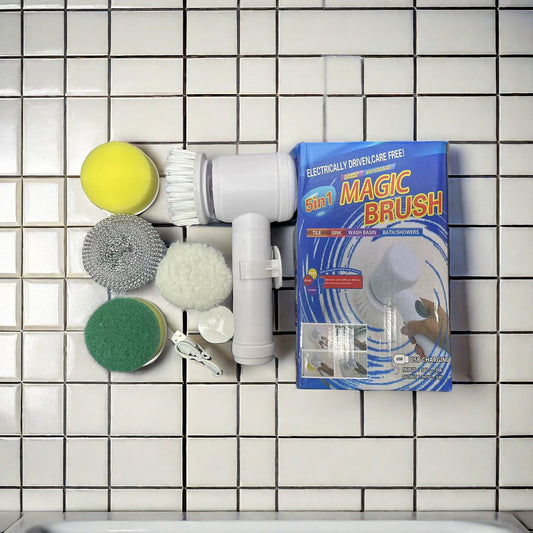 Cepillo de Limpieza Eléctrico 5 en 1: Potencia Sin Esfuerzo